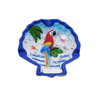 Custom Logo Beach Tourist Souvenir Gift Resin Seashell Ashtray