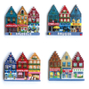 Wholesale European Travel Gifts Color House Netherlands Denmark Copenhagen Souvenir Fridge Magnets