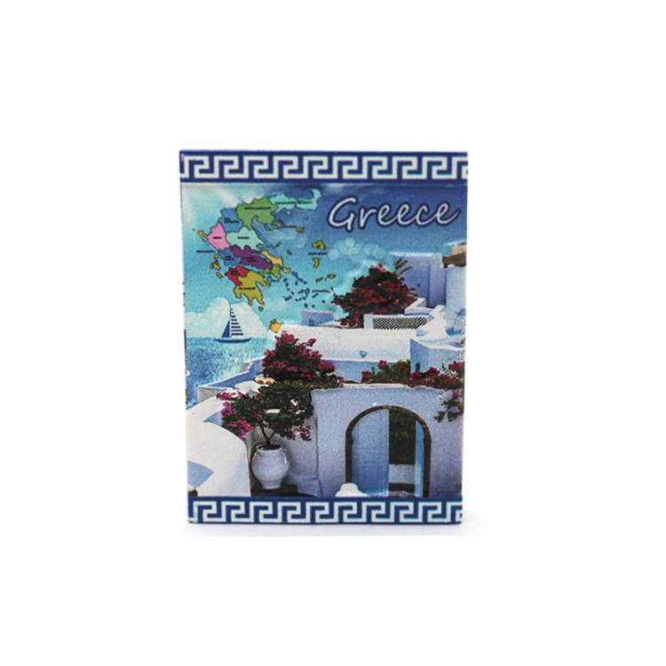 Customized Resin 3D Landscape Santorini Greece Souvenir Snow Globe