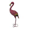 Outdoor Garden Decoration Metal Animal Stake Pink Art Flamingo Yard Ornament