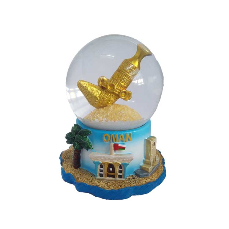 Wholesale Resin 3D Building Tower Tourist Souvenir Dubai Snow Globe