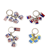 Factory Customized Flag Logo Metal Finland Souvenir Keychain