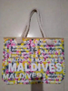 China Factory Beach Souvenir Casual Canvas Tote Bag Maldives Bahamas Beach Bag Custom Logo