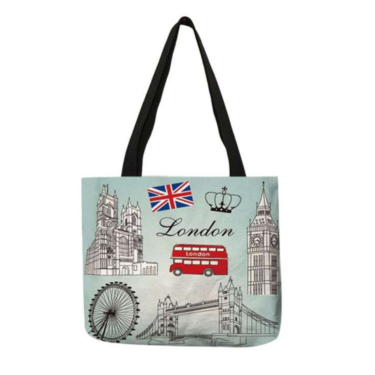 Wholesale Custom Digital Printing Canvas Las Vegas Souvenir Tote Bag