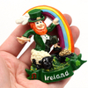 Wholesale St. Patrick Day Dublin Lucky of Irish Gift Resin 3D Ireland Souvenir Fridge Magnet