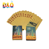 Wholesale Waterproof Gold Dubai Tourist Souvenir Playing Cards Custom Logo