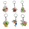 Wholesale Travel Gift Souvenir Keyring Beach Sand Resin Souvenir Keychain