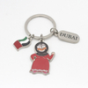 Custom Shape Travel Gift Zinc Alloy Dubai Souvenirs Keychain