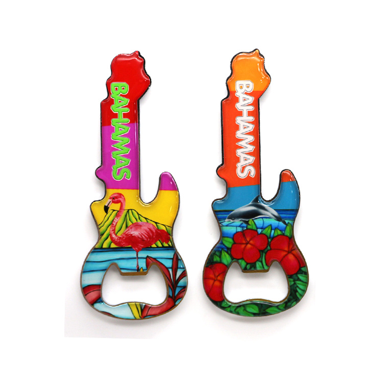 Wholesale Metal Cool Souvenir Gift Guitar Bottle Opener