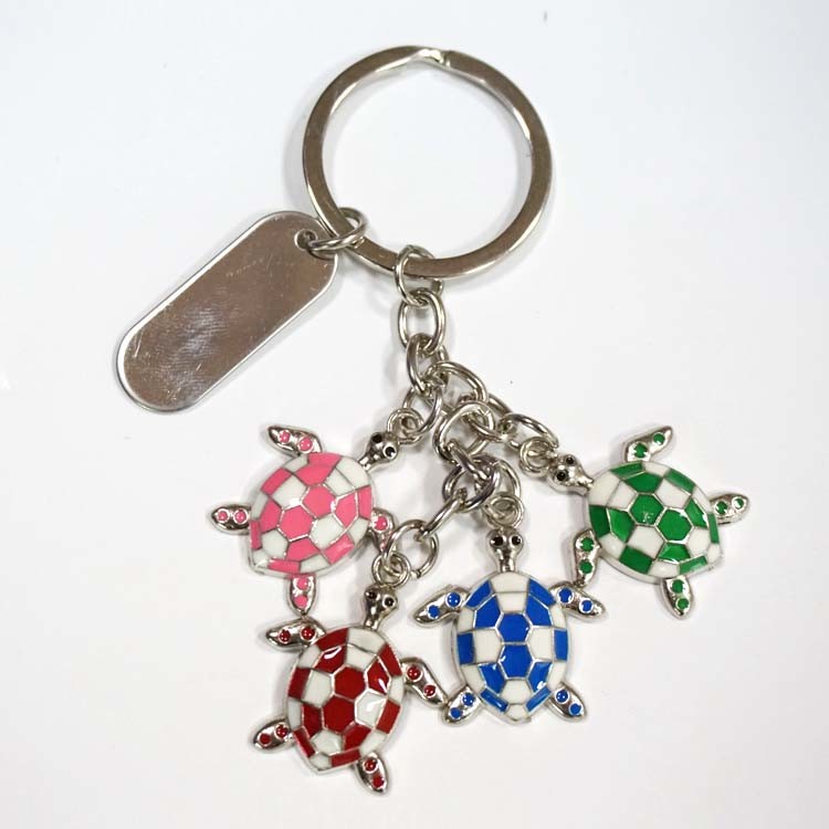 Custom T-Shirt Shape Metal Tourist Gift Beach Souvenir Bahamas St. Thomas Souvenir Keychain