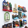 Europe Country Landscape Building Resin Hand Painted Brussels Belgium Souvenir Fridge Magnet