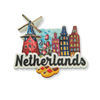 OEM Polyresin Printed Amsterdam Netherlands Souvenir Fridge Magnet