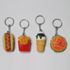 Creative Custom Shape Hamburger Food Resin Keychain for Gift