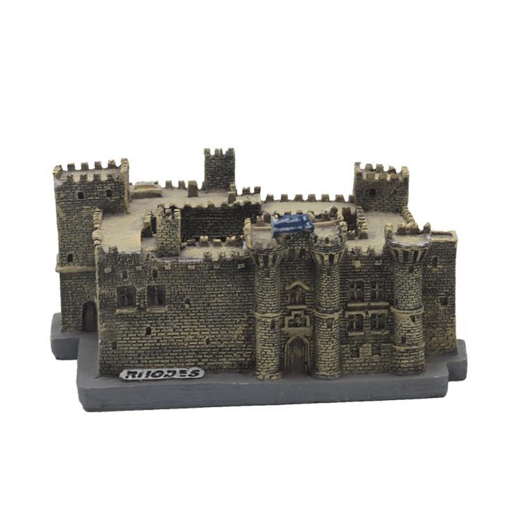 Custom Resin Souvenir Mini Castle Building Model for Home Decor