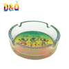 Custom Round Shape Beach Clear Glass Ashtray for Souvenir Gift