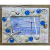 Custom Logo Wood Photo Frame Maldives Beach Souvenir Shell Photo Frame