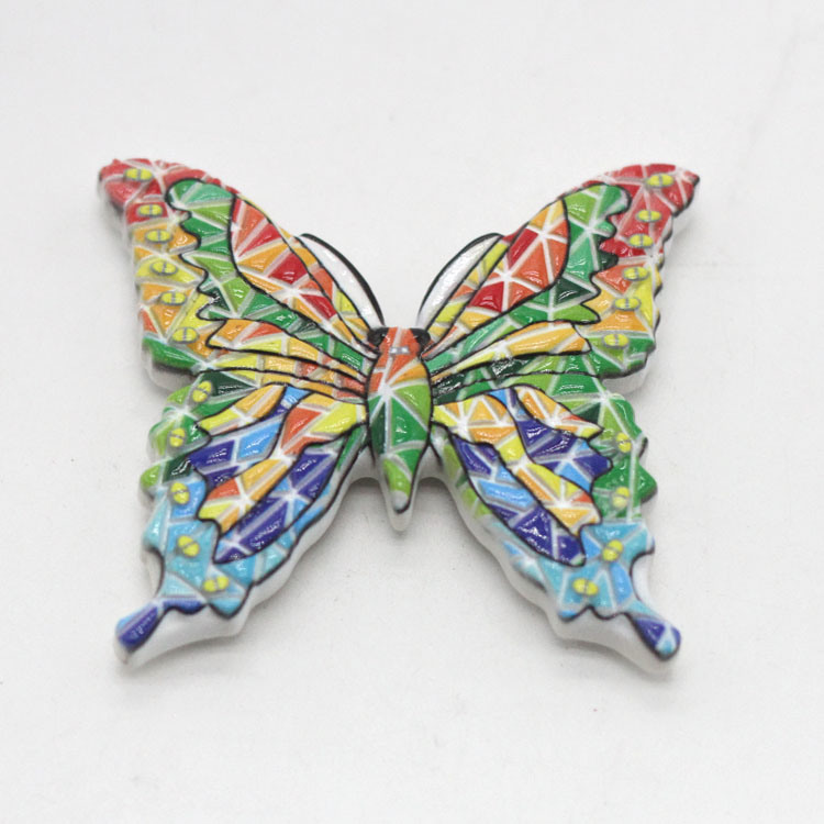 Spain Tenerife Magnet Mosaic Resin Printed Butterfly Souvenir Fridge Magnet