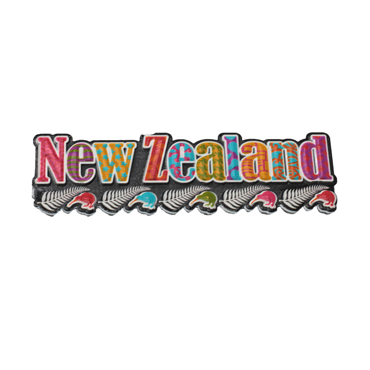 Custom Resin Printed Tourist New Zealand Souvenir Fridge Magnet