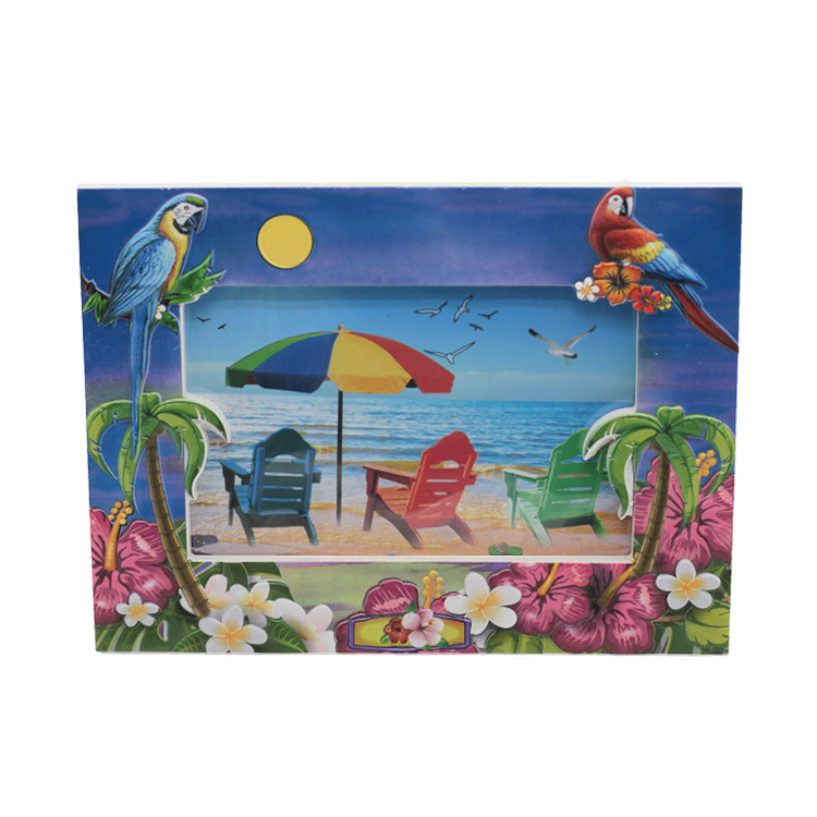 Tourist Gift Beach Themed Photo Frame Travel Souvenir Resin Frame for Picture Frame