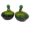 Wholesale Fantasy Gifts Ornament Resin Multicolor Alien Smoking Ashtray for Home Decor