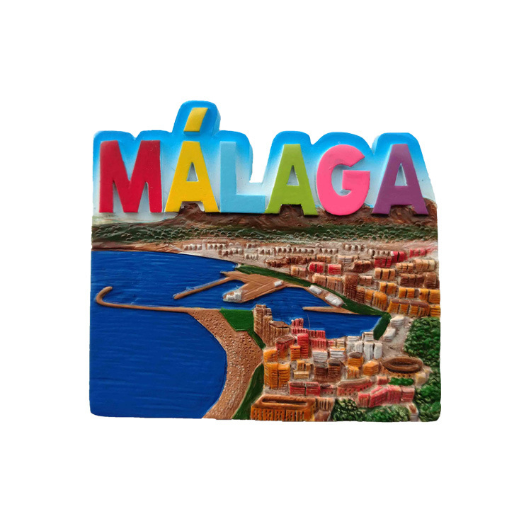 Customized Resin Handmade Spain Sevilla Malaga Souvenir Fridge Magnet