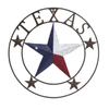 Wholesale Retro Style Wall Hanging Decoration Texas Star Metal Wall Art Decor