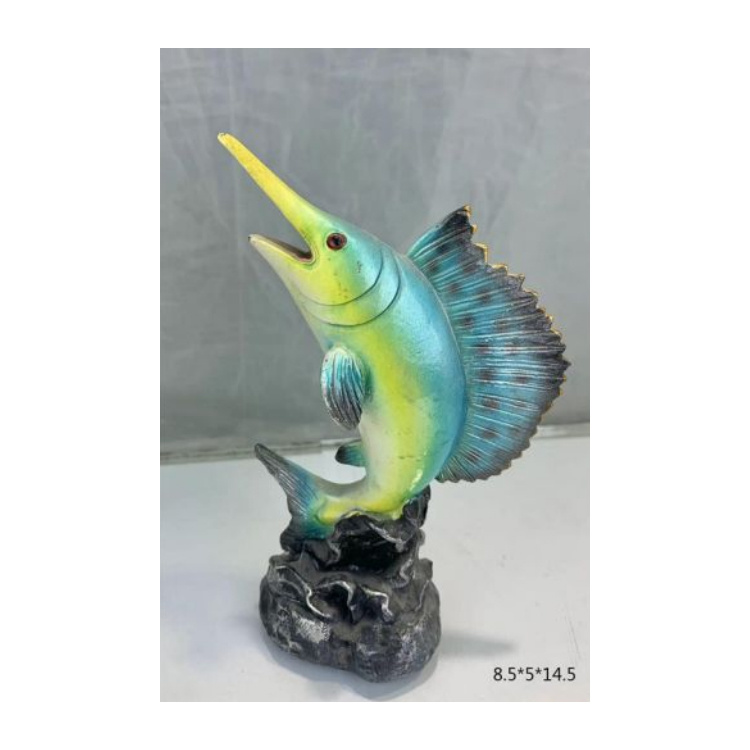 Artificial Home Decoration Tropical Fish Figurine Resin Fish Sculpture