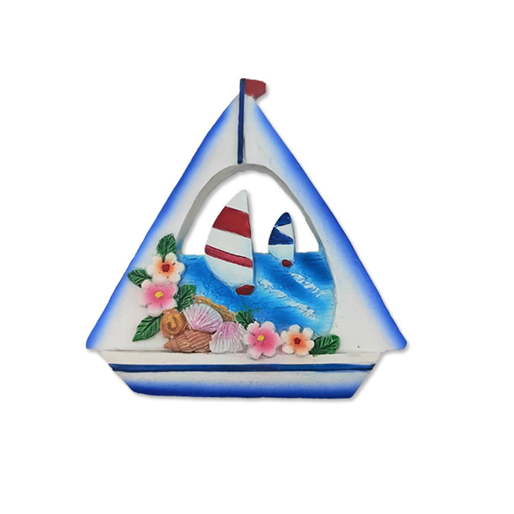 Wholesale Tourist Souvenir China Supplier Ocean Seaside Beach Resin Fridge Magnet