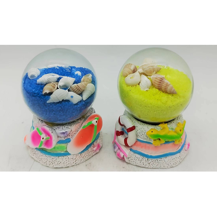 Wholesale Beach Shell Resin Sand Bottle Souvenir Sand Globe