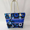 Wholesale Women Canvas Beach Bag Evil Eye Tote Bag