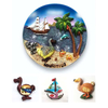 Custom Beach Travel Gift Souvenir Magnet Resin Mauritius Dodo Souvenir Fridge Magnet