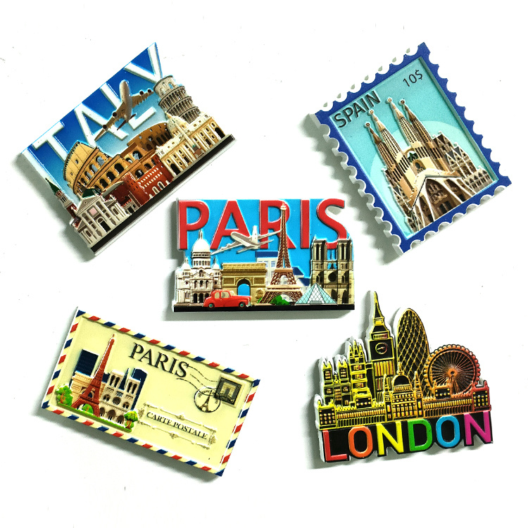 Custom Resin 3D Printing Praha Czech Republic Souvenir Fridge Magnet