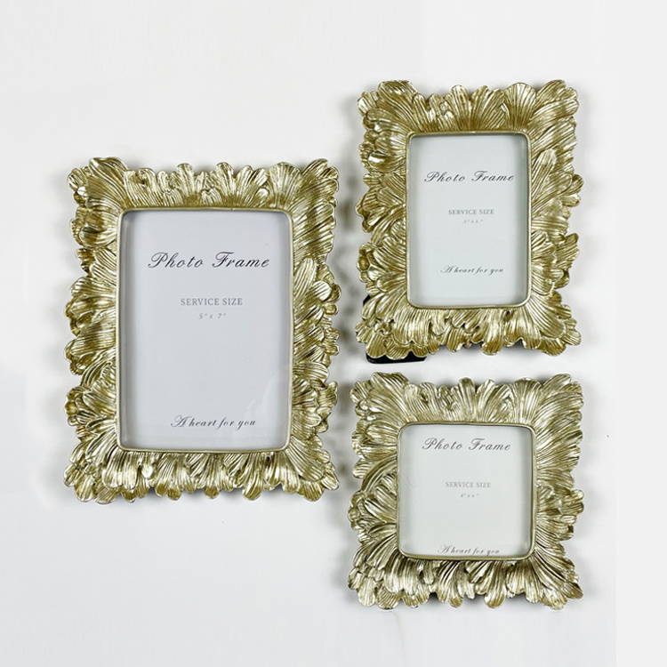 Wholesale Resin Home Decor Vintage European Gold Photo Frame