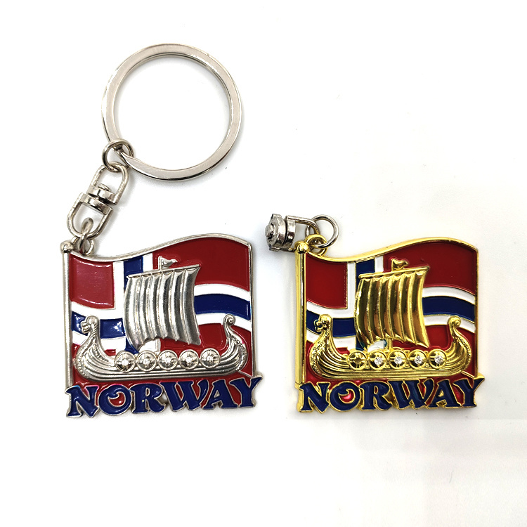 Custom Norway Souvenir Metal Fridge Magnet Bottle Opener Norway Souvenir Keychain