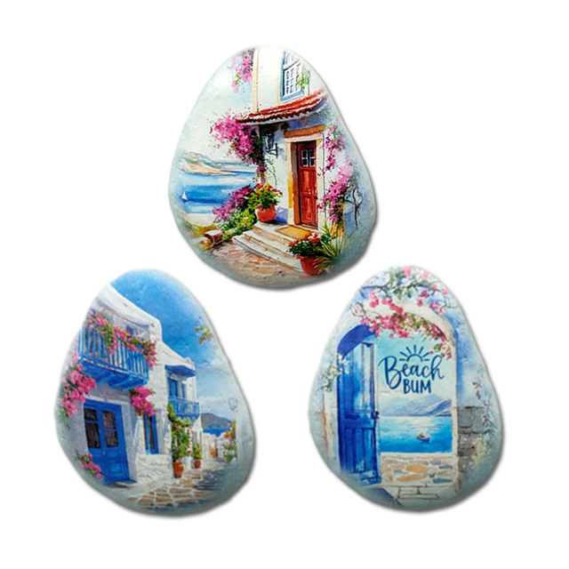 Wholesale Custom Logo Resin Refrigerator Magnet Windmill Greece Souvenir Kos Fridge Magnet