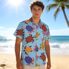 Wholesale Customized Logo Souvenir Tropical Seaside Summer Breathable Dolphin Turtle Beach Shirt
