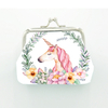 Custom PU Leather Souvenir Purse Unicorn Cartoon Style Coin Purse