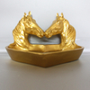 Wholesale Horse Shape Gold Decor Tray Resin Decorative Plates