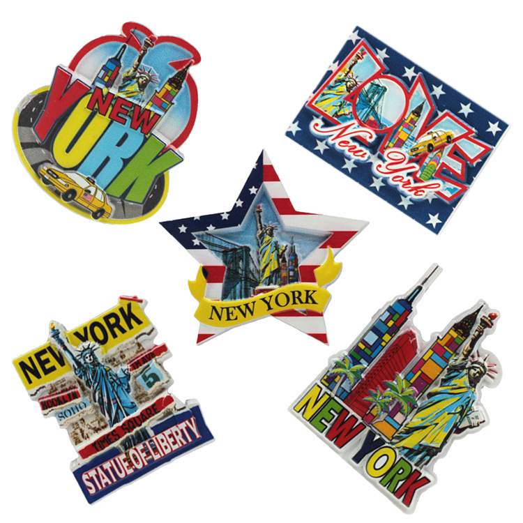 Custom Printing Tourist New York Souvenir Items Promotional Souvenir Gift Fridge Magnet