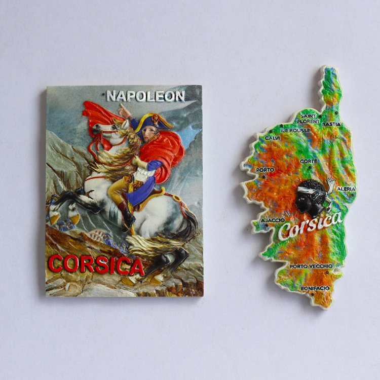 Customized European City Souvenir Magnet France Paris Corsica Tourist Souvenir Fridge Magnets