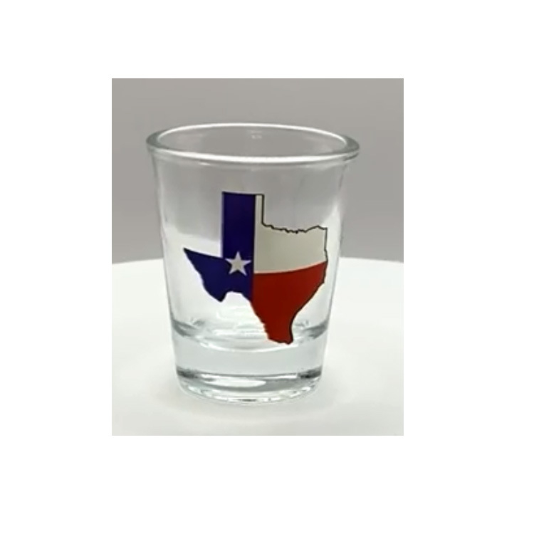 Custom Logo Map Texas Souvenirs Shot Glass