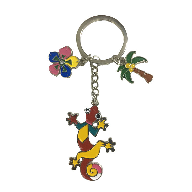 Factory Wholesale Keyholder Custom Souvenirs Alloy Beach Turtle Keychain