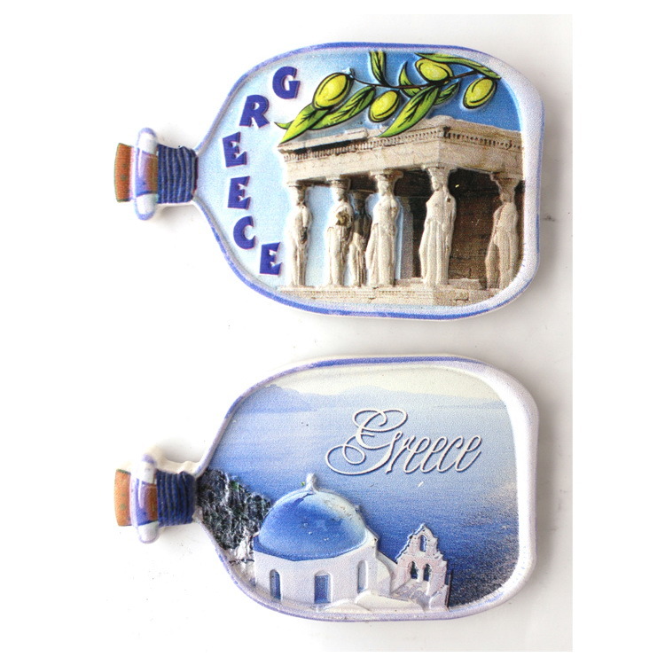 Wholesale Resin Country City Souvenir Crete Greece Souvenir Fridge Magnet