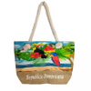 China Wholesale Fashion Custom Printed Canvas Handbag Beach Bag