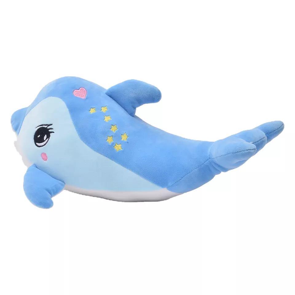 Factory Wholesale Dolphin Plush Pillow Soft Sea Animal Dolphin Plush Toy