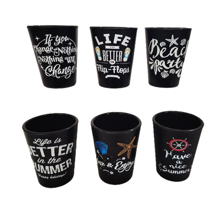 Custom Logo Travel Gift Vodka Shot Glass Souvenir Ceramic Shot Glass