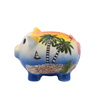 Custom 3D Embossed Piggy Bank Ceramic Pig Shaped Piggy Banks