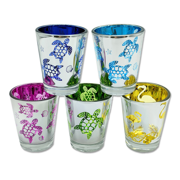 Factory Price Custom Personalized Logo Shot Glass Sublimation Full Printing Tourist Souvenir Shot Glass