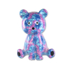 New Rainbow Color Cute Resin Teddy Bear Sitting Bear Statue for Home Decor