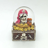 Wholesale Custom Resin Skull Pirate Souvenir Halloween Snow Globe